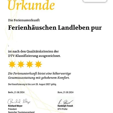 Daire Ferienhaeuschen Landleben Pur *